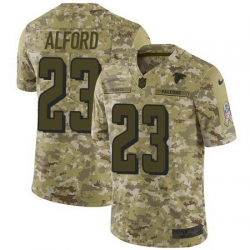 Nike Falcons #23 Robert Alford Camo Mens Stitched NFL Limited 2018 Salute To Service Jersey