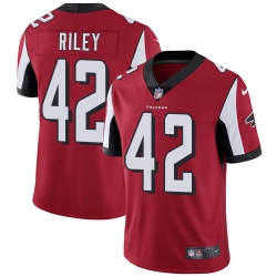 Nike Falcons #42 Duke Riley Red Team Color Mens Stitched NFL Vapor Untouchable Limited Jersey