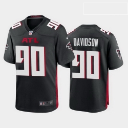 men marlon davidson atlanta falcons black game jersey 