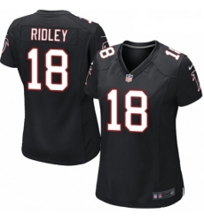 Womens Nike Atlanta Falcons 18 Calvin Ridley Game Black Alternate NFL Jersey