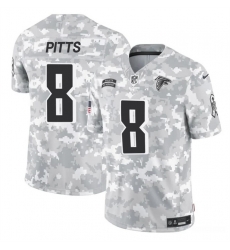 Youth Atlanta Falcons 8 Kyle Pitts 2024 F U S E Arctic Camo Salute To Service Limited Stitched Football Jersey