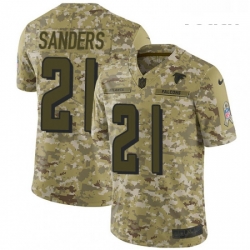 Youth Nike Atlanta Falcons 21 Deion Sanders Limited Camo 2018 Salute to Service NFL Jersey