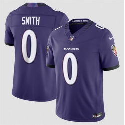 Men Baltimore Ravens  0 Roquan Smith Purple 2026 F U S E Vapor Stitched Limited Football Jersey