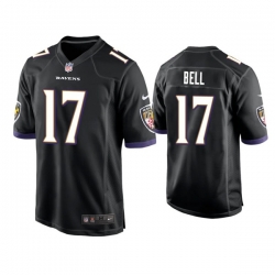 Men Baltimore Ravens 17 Le  Veon Bell Vapor Limited Black Jersey