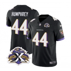 Men Baltimore Ravens 44 Marlon Humphrey Black 2023 F U S E With Patch Throwback Vapor Limited Jersey
