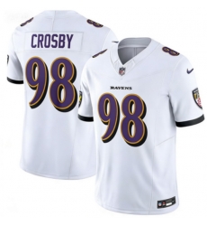 Men Baltimore Ravens 98 Maxx Crosby White 2025 F U S E Vapor Stitched Jersey Men Baltimore Ravens 98 Maxx Crosby White 2025 F U S E Vapor Stitched Jersey