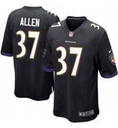 Men Nike Javorius Allen Baltimore Ravens Game Black Alternate Jersey