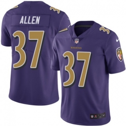 Men Nike Javorius Allen Baltimore Ravens Limited Purple Color Rush Jersey