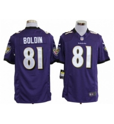 Nike Baltimore Ravens 81 Anquan Boldin Purple Game NFL Jersey