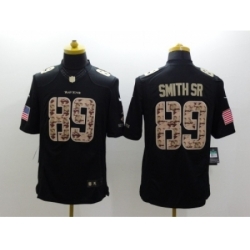 Nike Baltimore Ravens 89 Steve Smith Sr Black Limited Salute to Service NFL Jersey