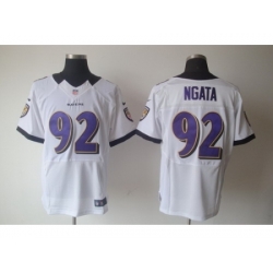 Nike Baltimore Ravens 92 Haloti Ngata White Elite NFL Jersey