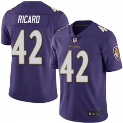 Nike Patrick Ricard Baltimore Ravens Limited Purple Team Color Vapor Untouchable Jersey Men's