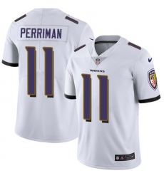 Nike Ravens #11 Breshad Perriman White Mens Stitched NFL Vapor Untouchable Limited Jersey
