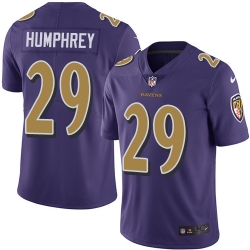 Nike Ravens #29 Marlon Humphrey Purple Mens Stitched NFL Limited Rush Jersey