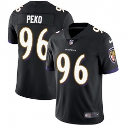 Nike Ravens 96 Domata Peko Sr Black Alternate Men Stitched NFL Vapor Untouchable Limited Jersey