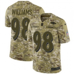 Nike Ravens #98 Brandon Williams Camo Mens Stitched NFL Limited 2018 Salute To Service Jersey