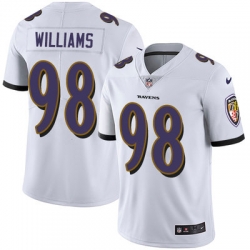 Nike Ravens #98 Brandon Williams White Mens Stitched NFL Vapor Untouchable Limited Jersey