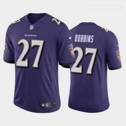 men j.k. dobbins baltimore ravens purple vapor limited jersey 