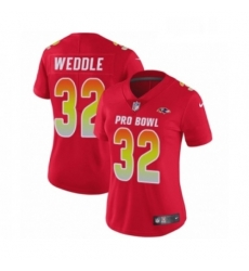 Womens Nike Baltimore Ravens 32 Eric Weddle Limited Red AFC 2019 Pro Bowl NFL Jersey