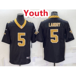 Youth Saints 5 Jarvis Landry Black Jersey