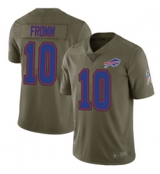 Men Buffalo Bills 10 Jake Fromm Green Limited 2017 Salute to Service Jersey