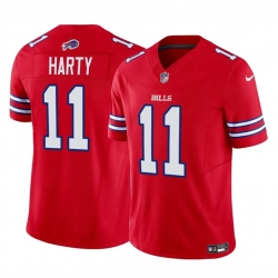 Men Buffalo Bills 11 Deonte Harty Red 2023 F U S E  Vapor Untouchable Limited Stitched Jersey