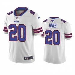 Men Buffalo Bills 20 Nyheim Hines White Vapor Untouchable Limited Stitched Jersey