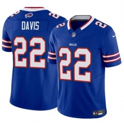 Men Buffalo Bills 22 Ray Davis Royal 2024 F U S E Vapor Untouchable Limited Stitched Football Jersey