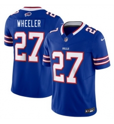 Men Buffalo Bills 27 Ian Wheeler Blue 2026 F U S E Vapor Untouchable Limited Stitched Football Jersey Men Buffalo Bills 27 Ian Wheeler Blue 2026 F U S E Vapor Untouchable Limited Stitched Football Jersey