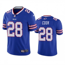 Men Buffalo Bills 28 James Cook Blue Vapor Untouchable Limited Stitched Jersey