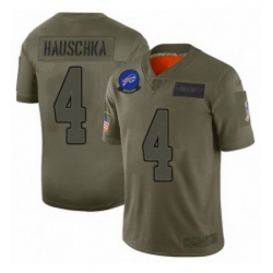 Men Buffalo Bills 4 Stephen Hauschka Limited Camo 2019 Salute to Service Football Jersey