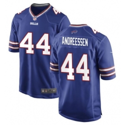 Men Buffalo Bills 44 Joe Andreessen Blue 2024 Stitched Game Jersey