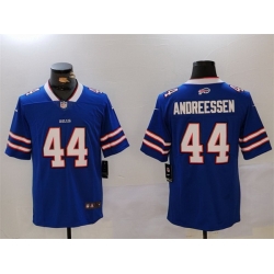 Men Buffalo Bills 44 Joe Andreessen Blue Vapor Untouchable Limited Stitched Jersey