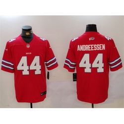 Men Buffalo Bills 44 Joe Andreessen Red Vapor Untouchable Limited Stitched Jersey