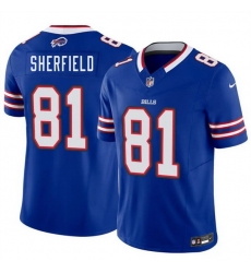 Men Buffalo Bills  81 Trent Sherfield Blue 2026 F U S E  Vapor Untouchable Limited Stitched Football Jersey