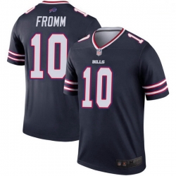 Men Buffalo Bills Jake Fromm Navy Legend Inverted Jersey