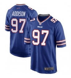 Men Buffalo Bills Mario Addison Royal Blue Game Team Color Jersey By Nike