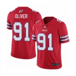 Mens Buffalo Bills 91 Ed Oliver Limited Red Rush Vapor Untouchable Football Jersey