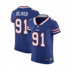 Mens Buffalo Bills 91 Ed Oliver Royal Blue Team Color Vapor Untouchable Elite Player Football Jersey