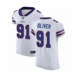 Mens Buffalo Bills 91 Ed Oliver White Vapor Untouchable Elite Player Football Jersey