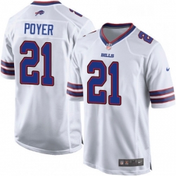 Mens Nike Buffalo Bills 21 Jordan Poyer Game White NFL Jersey