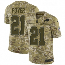 Mens Nike Buffalo Bills 21 Jordan Poyer Limited Camo 2018 Salute to Service NFL Jersey