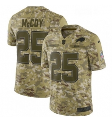 Mens Nike Buffalo Bills 25 LeSean McCoy Limited Camo 2018 Salute to Service NFL Jersey