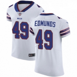 Mens Nike Buffalo Bills 49 Tremaine Edmunds White Vapor Untouchable Elite Player NFL Jersey