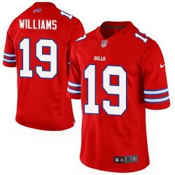 Nike Bills #19 Mike Williams Red Mens Stitched NFL Elite Rush Jersey