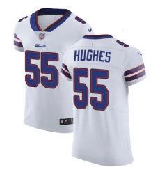 Nike Bills #55 Jerry Hughes White Mens Stitched NFL Vapor Untouchable Elite Jersey