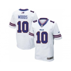 Nike Buffalo Bills 10 Robert Woods White Elite NFL Jersey