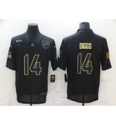 Nike Buffalo Bills 14 Stefon Diggs Black 2020 Salute To Service Limited Jersey