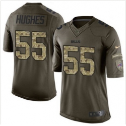 Nike Buffalo Bills #55 Jerry Hughes Green Men's Stitched NFL Limited Salute To Service Jersey