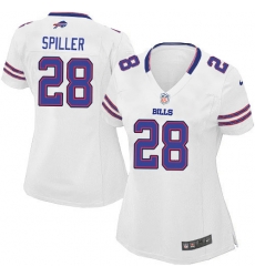 C.J. Spiller Womens Jersey - White Stitched Game Nike Buffalo Bills #28 Jersey